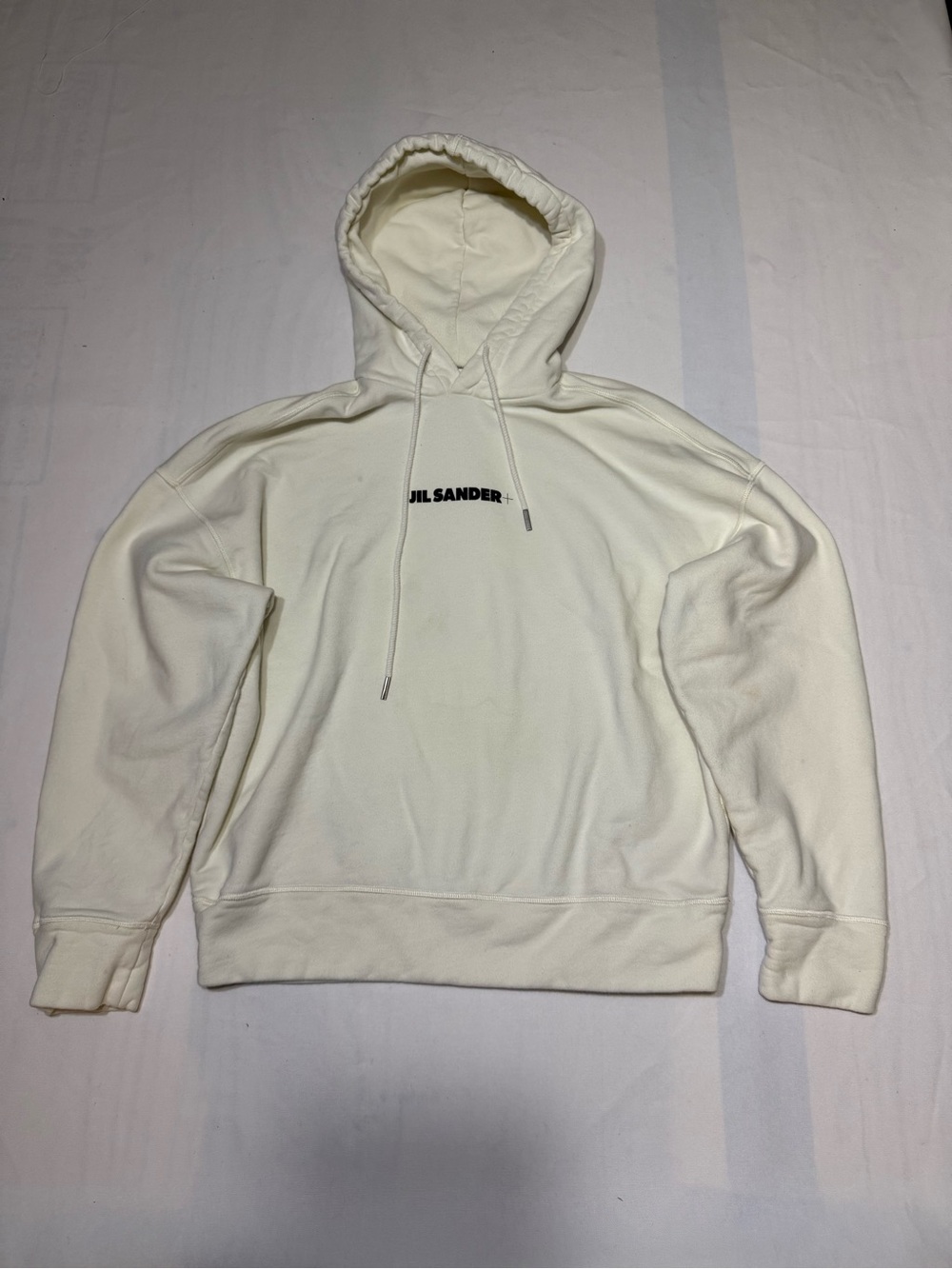 Jil Sander + Ivory Designer Hoodie Cream Color Hoodie Size XS